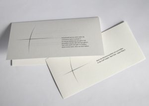 Trauerkarte mit Einleger - Motiv S-28