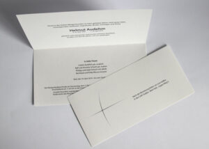 Trauerkarte mit Einleger - Motiv S-28