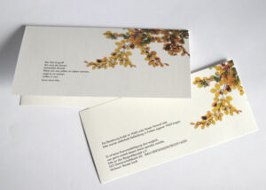 Trauerkarte mit Einleger - Motiv F-37