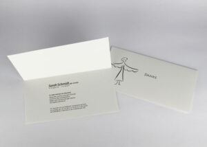 Trauer- und Danksagungskarte mit Engel - Motiv S-04