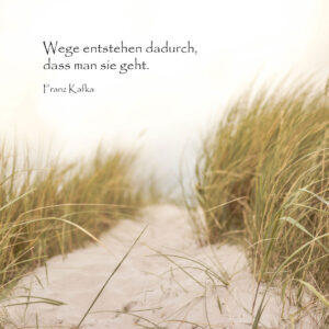 Wege entstehen dadurch, dass man sie geht.