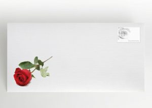 Rote Rose - Umschlag Motiv B-03