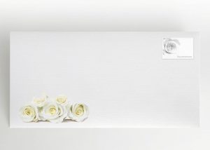 Weiße Rosen - Umschlag Motiv B-31