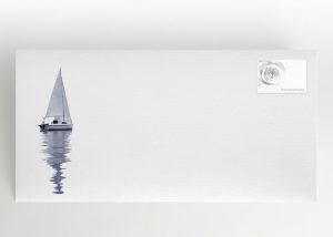 Segelboot am Horizont - Umschlag Motiv F-22
