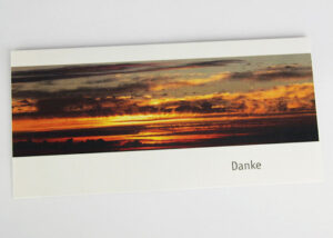 Danksagungskarte Beispiel mit individuellem Motiv