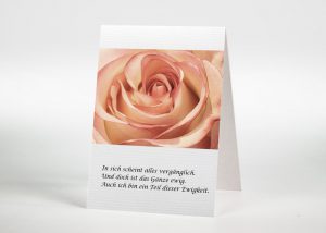 Rosa Rosen - Sterbebildchen Motiv B-20