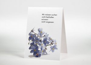 Vergißmeinnicht - Sterbebildchen Motiv B-25