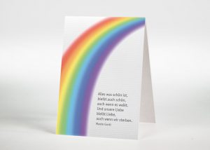 Regenbogen - Sterbebildchen Motvi S-43