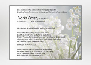 individuelle Traueranzeige