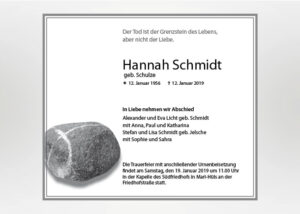 Runder Stein mit einem Kreuz - Traueranzeige Motiv F-33