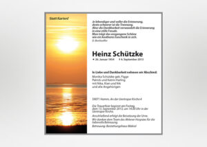 individuelle Traueranzeige