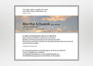 individuelle Traueranzeige