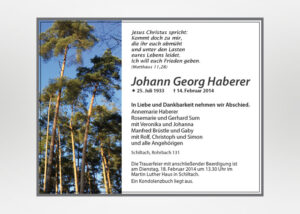 individuelle Traueranzeige