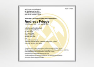 individuelle Traueranzeige