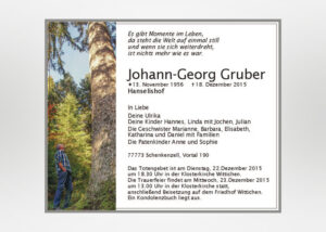 individuelle Traueranzeige