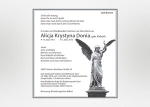 individuelle Traueranzeige