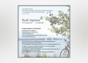 individuelle Traueranzeige