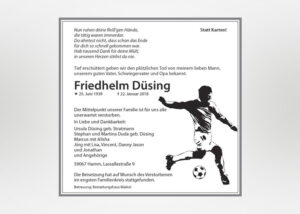 individuelle Traueranzeige