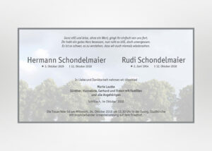 individuelle Traueranzeige