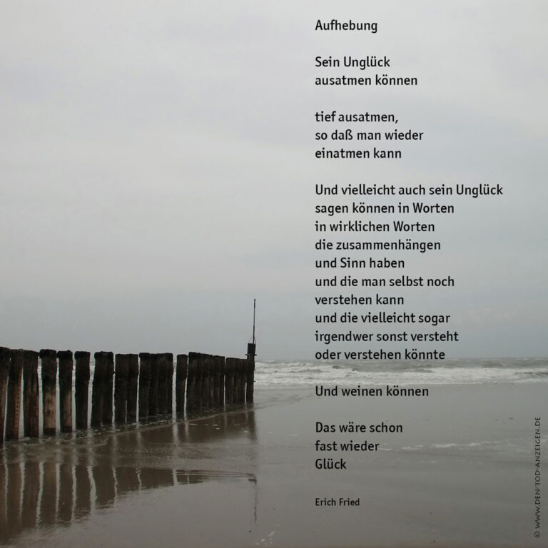 Sinnsprüche / Tröstliches den Tod anzeigen