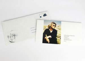 Trauerkarte mit individuellem Motiv und Umschlag