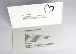 Trauerkarte Innenansicht mit Motiv S-08