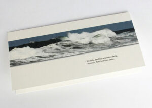 Trauerkarte mit Motiv F-50