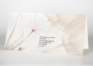 Samen einer Pusteblume - Trauerkarte Motiv B-34