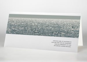 Glitzerndes Meer - Trauerkarte Motiv F-25