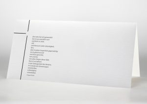 Dünnes Kreuz - Trauerkarte Motiv S-23