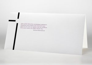 Dickes Kreuz - Trauerkarte Motiv S-24